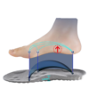 Latex Sport Schokabsorptie Inlegzolen ondersteuning